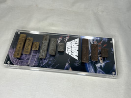 Star Wars Galactic Credit 3 Color Ingot 9 Piece Set, Display Plaque, Solid Metal - £108.35 GBP