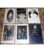 Babies &amp; Small Children (6) Six Pre-1920 RPPC Real Photo Postcards Group... - $14.75