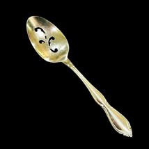 Oneida Deluxe STRATHMORE Slotted Pierced Serving Tablespoon Stainless 8 1/4 Inch - £6.20 GBP