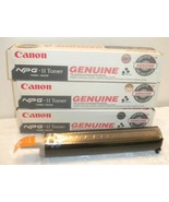 Canon NPG-11 Toner Cartridges ~ Lot of 3 ~ NIB ~ Genuine Black ~ No Returns - $27.42 CAD