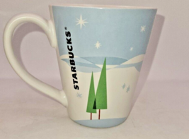 Starbucks Cup Coffee Mug 2011 Christmas Holiday Mug Tree White 12 oz  - $10.69