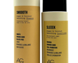 AG Care Smooth &amp; Sleek Argan &amp; Coconut Smoothing Shampoo 10 oz/Condition... - £37.50 GBP