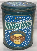 Milky Way Mars Snack Candy Bar Collectible 32oz Metal Tin Canister 7.5&quot; - $9.78