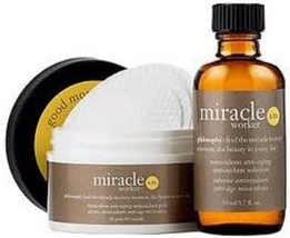PHILOSOPHY MIRACLE WORKER AM  ANTI-AGING  SOLUTION 1.7oz, 60 CT PADS - $51.43
