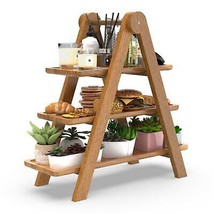 3 Tier Serving Tray, Serving Trays for Entertaining, Solid Wood Party Serving - £46.71 GBP