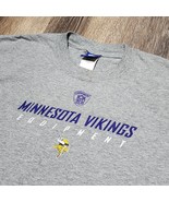 Minnesota Vikings Shirt Mens Large Long Sleeve Gray Reebok NFL Equipment - $289.20 MXN