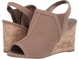 New Life Stride Beige Wedge Comfort Sandals Size 8.5 M - £36.57 GBP