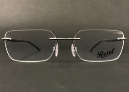 Persol Eyeglasses Frames 2429-V 1030 Rubberized Matte Black Gray 53-17-140 - £102.96 GBP