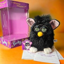 Vintage 1998 Witch&#39;s Cat Green Eyes 1st Gen Interactive 70-800 Box Working - £93.86 GBP