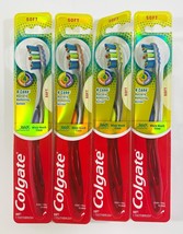 Colgate  360 Advanced 4 Zone Toothbrush, Soft, Orange &amp; Blue Lot of 4 - £11.59 GBP