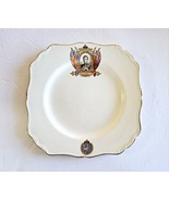 1937 J &amp; G Meakin England King Edward VII Coronation Plate 8.5&quot; Square - $40.65 CAD