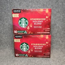 Starbucks Holiday Blend Medium Roast K-Cup Coffee Pods 20-Count 3/2024 - £18.09 GBP
