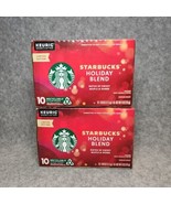 Starbucks Holiday Blend Medium Roast K-Cup Coffee Pods 20-Count 3/2024 - £17.60 GBP