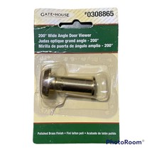 Gatehouse 200 Degree Wide Angle Door Viewer Polished Brass Finish #0308865 - £4.67 GBP