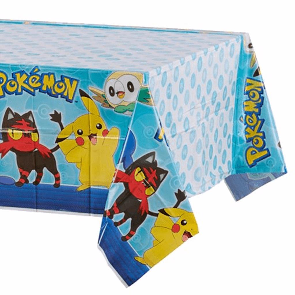 Pokemon Pikachu Plastic Tablecover Birthday Party Supplies 1 Per Pkg 54" x 96