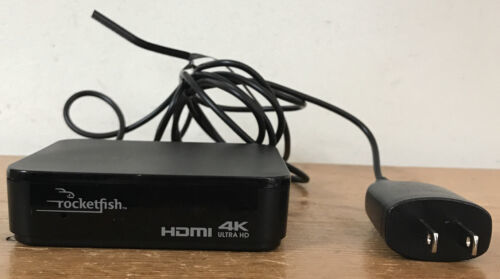 Rocketfish RF-G1603 2 Output HDMI Splitter 4K Ultra HD Hub Port w Power Plug  			