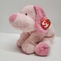 Baby Ty Pluffies 2006 Pink Whiffer Puppy Dog 9&quot; Soft Floppy Plush With E... - $113.75