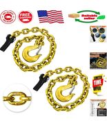 2-Pack 35-Inch Grade 80 Trailer Safety Chain with Clevis Snap Hook - 25,... - $104.89 CAD