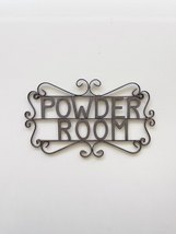 Powder Room Sign, Metal Sign, Bathroom Sign - £29.73 GBP