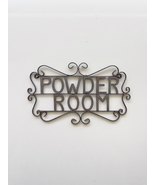 Powder Room Sign, Metal Sign, Bathroom Sign - $37.00