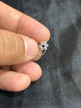 Clou De Nez En Diamant Simulé De 0,20 CT Avec Punaise En Or Blanc Plaqué... - $21.35