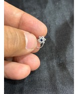 Clou De Nez En Diamant Simulé De 0,20 CT Avec Punaise En Or Blanc Plaqué... - $29.28 CAD