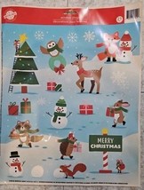 Vintage Christmas House 20 ct Glitter Clings Gingerbread - $18.41 MXN