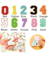 Self Adhesive Chenille Number Patches - $37.25 MXN