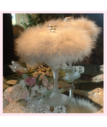 Smooth Cashmere &amp; Tonka ~  6 oz Perfumed Dusting Powder w/ Puff &amp; Glass ... - $59.99