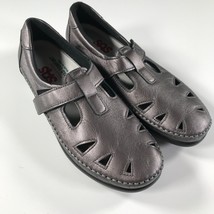 SAS Sneakers Womens 7.5 N Shiny Purple Strappy Tripad Comfort - $60.41