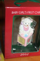 American Greetings Baby Girl&#39;s First Christmas 2002 Ornament AXOR-003H - $17.81