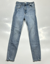 Zara Skinny Blue Jeans Womens 6 Distressed Light Blue - £16.17 GBP
