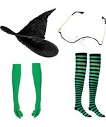 Wicked Witch Elphaba Costume Accessories Set for Adults Halloween Cosplay - $45.99
