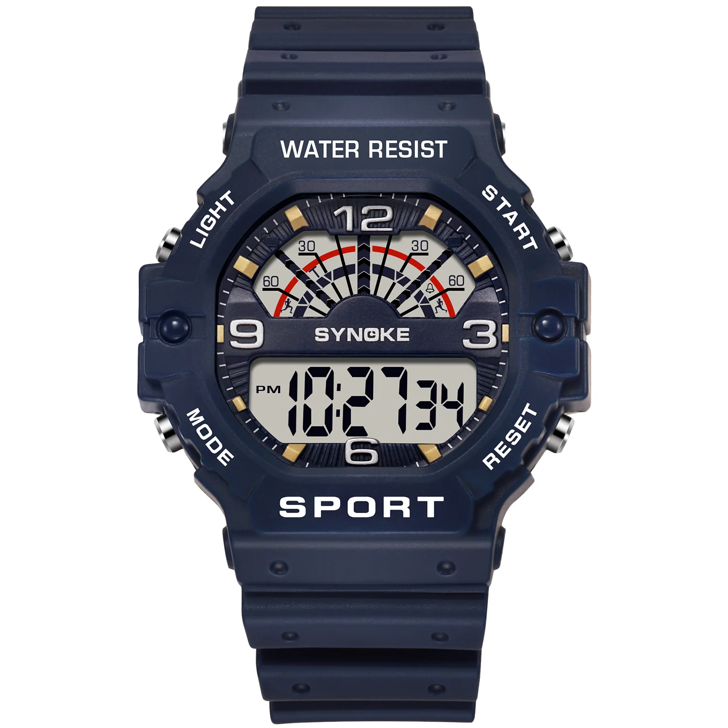 Mens Multifunctional Watch SYNOKE  5Bar Waterproof Digital   Clock - £80.41 GBP