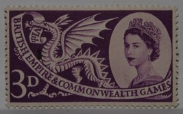 Vintage Stamps British Great Britain England Uk 3 D Elizabeth Stamp X1 B2 - £1.40 GBP