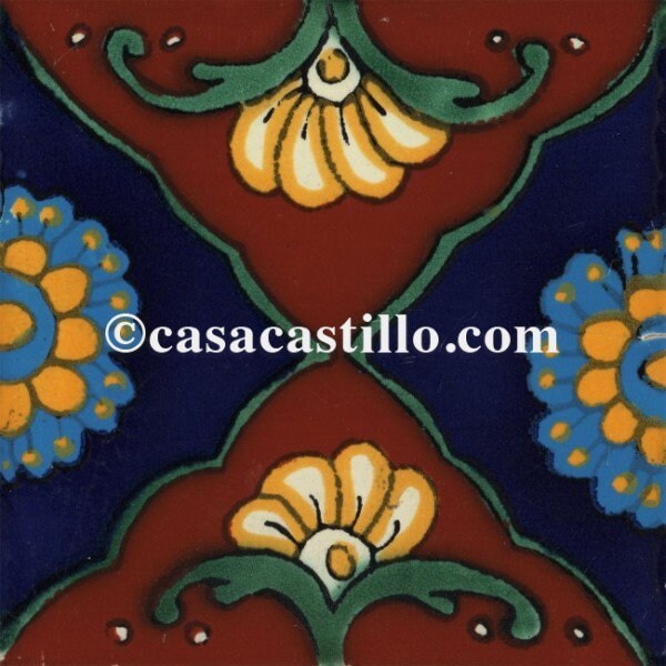 Mexican Talavera Ceramic Tiles Barroco Handcrafted  - Linaja -  (you sel... - $273.81 CAD