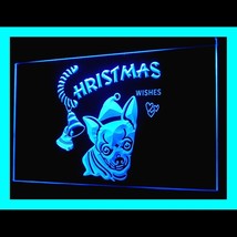 150055B Chihuahua Dog Xmas wish Christmas Dinner Manger Display LED Ligh... - $21.99
