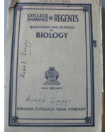 College Entrance Regents, Questions and Answers in Biology, written by T... - $20.51 CAD