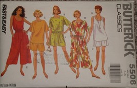 Butterick Pattern 5508 Misses top, split skirt Size L-XL Uncut 1991 - $165.85 MXN