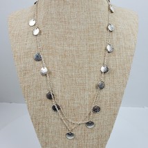 Vintage Style Daisy Fuentes Silver Tone Necklace 48&quot; - $16.83