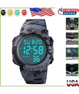 Luminous LCD Men&#39;s Shock-Resistant Watch with Stopwatch &amp; Backlight Func... - $473.33 MXN