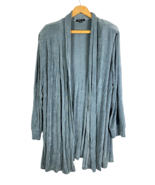 Vikki Vi Cardigan Jacket Travel Slinky Knit Size 2X Open Front Blue Gray... - $925.91 MXN