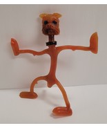 Vintage Unbranded Orange Bendy Posable Rubber Wire Collectible Cat Figur... - £9.37 GBP