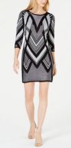 NY Collection Women&#39;s Petite Printed Sweater Dress, Size PM - £23.35 GBP