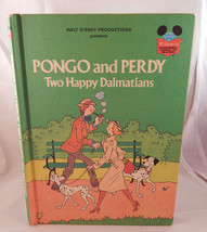 Vintage Childrens book Pongo and Perdy Two Happy Dalmations Walt Disney 1980 - £5.44 GBP