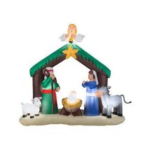 Gemmy 36707 Christmas 7&#39; Nativity Scene | Airblown Inflatable - $250.07 CAD