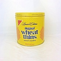 Vintage Nabisco Limited Edition 1987 Wheat Thins Collectible Tin Canister Can - £6.07 GBP