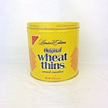 Vintage Nabisco Limited Edition 1987 Wheat Thins Collectible Tin Canister Can - £5.98 GBP