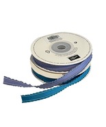 Stampin Up! Ruffled Ribbon Rolls 3/8&quot; Wisteria Wonder &amp; Island Indigo 9+... - $18.73 CAD