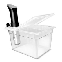 Sous Vide Container 12 Quarts With Universal Collapsible Hinged Lid, Com... - $64.99